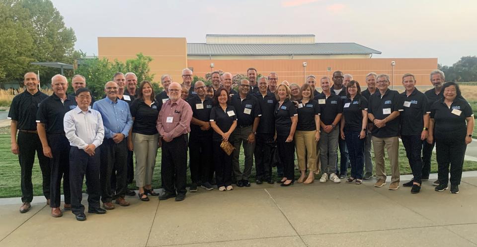 46 Business School deans take a photo together at the 2021 WACSB conference