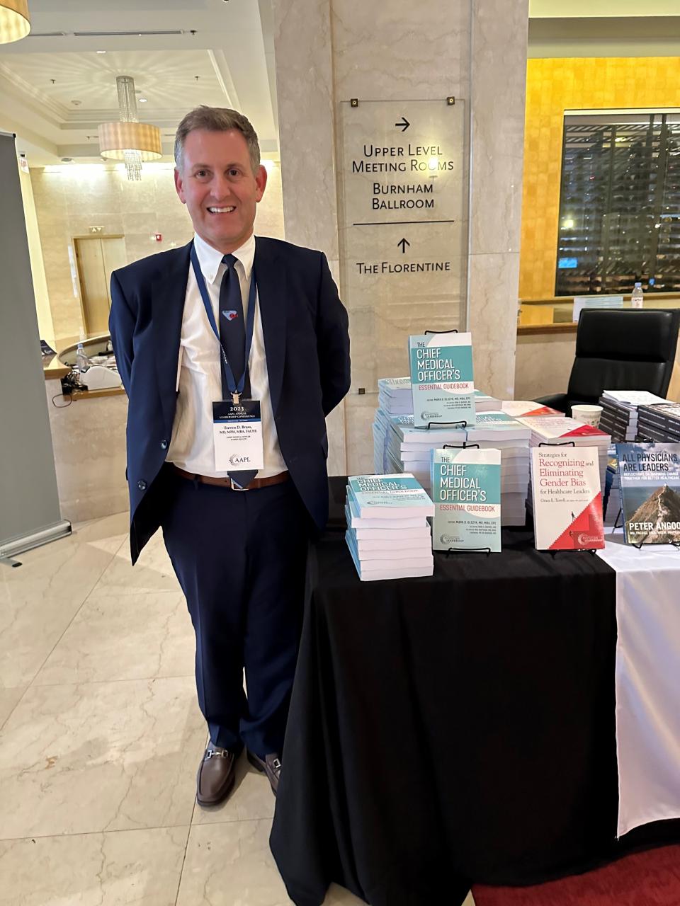 Dr. Steven Brass at a book signing