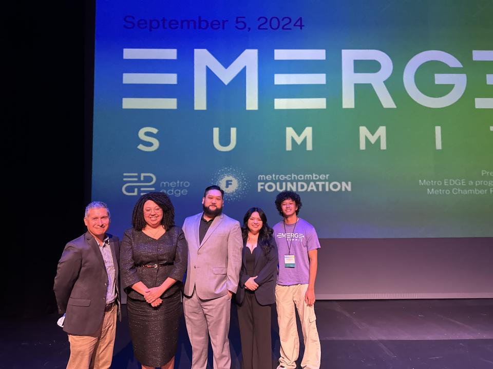 MBA students and faculty at the Emerge Summit