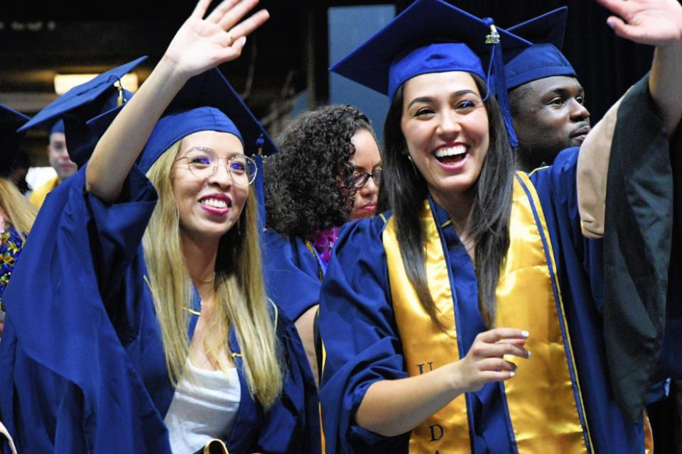 Women at graduation