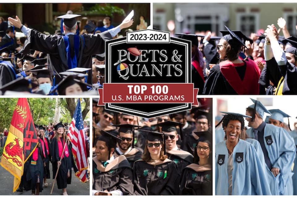 Poets&Quants Top 100 Full-Time MBA Program Rankings Graphic